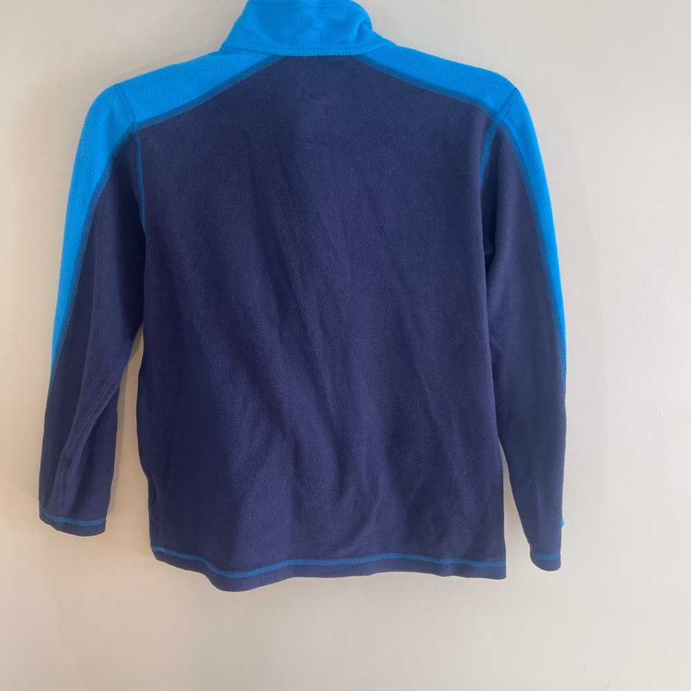 L.L. Bean Kids Blue Navy Fleece Sweatshirt Top Sweater Medium 10-12 LL Children - Picture 3 of 5